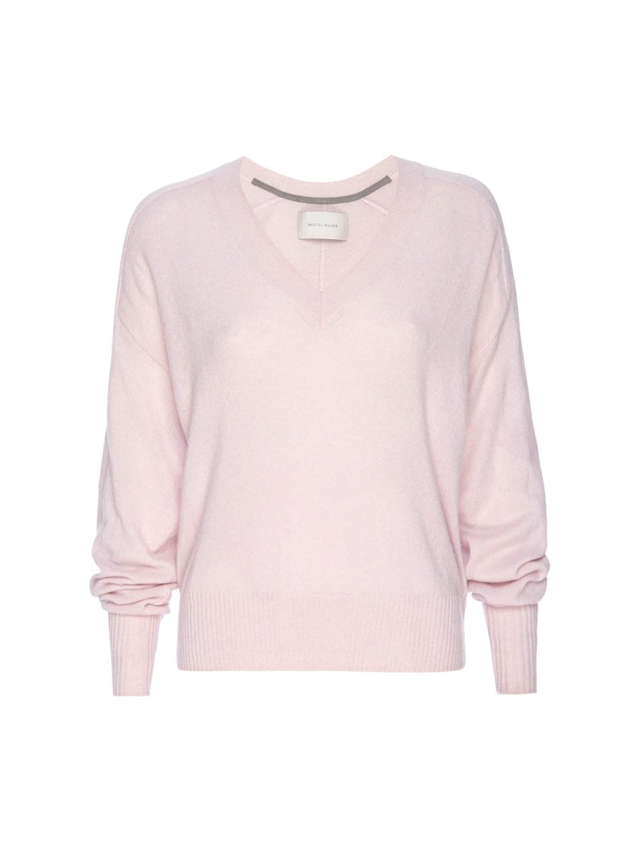 The Leia Vee Cashmere Sweater Brochuwalkers