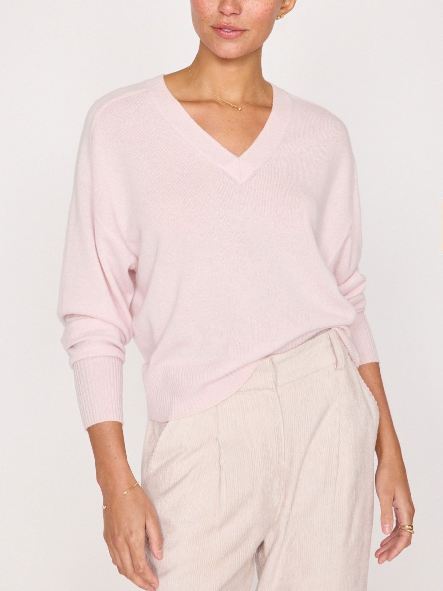 The Leia Vee Cashmere Sweater Brochuwalkers